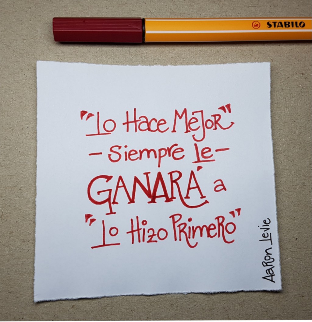 Mejor es mejor que primero