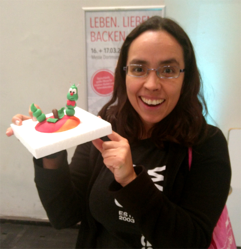Jime con "Fridolin" de fondant terminado