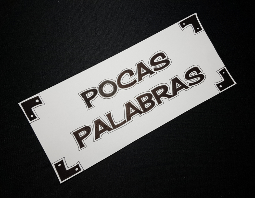 Pocas palabras