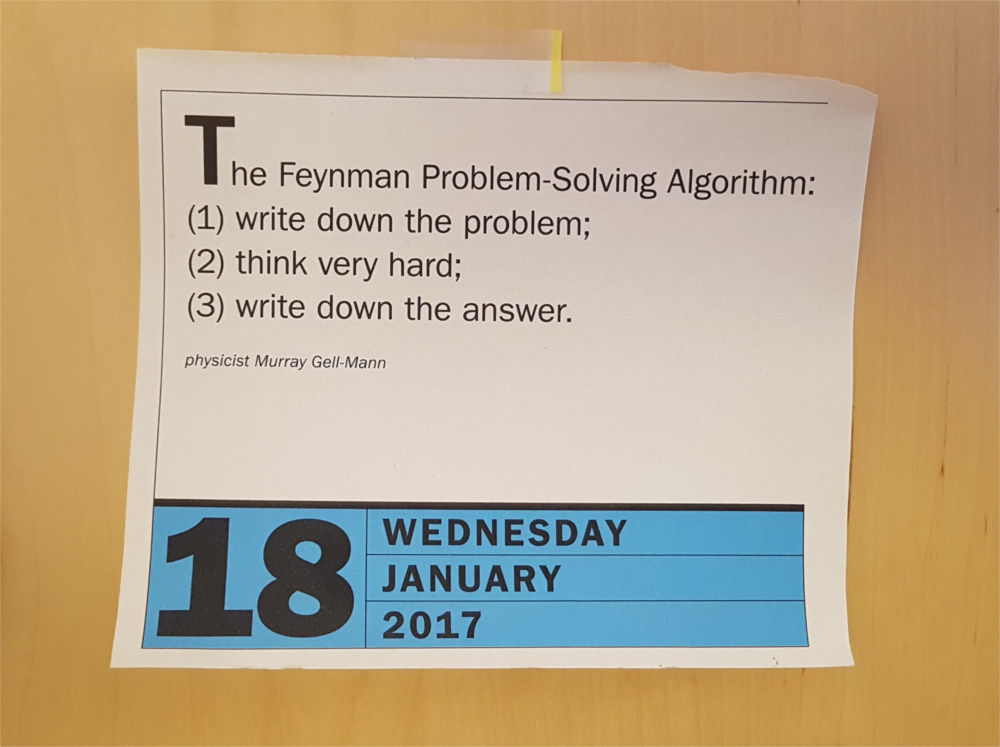 Algoritmo de Richard Feynman para resolver problemas